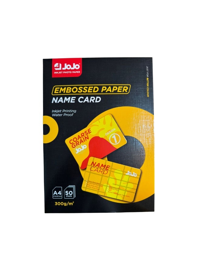 Jojo glossy paper No. 1, reinforced and durable, 300 gsm. Professional A4 size, high quality - Image 1